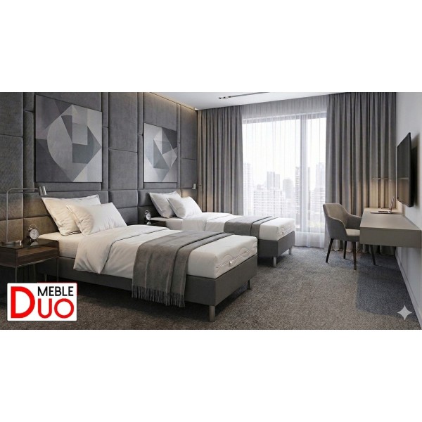 Łóżko Hotelowe LUXOR 20 80x200 + Materac POCKET PIANKA