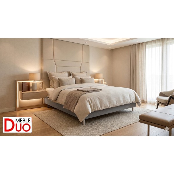 Łóżko Hotelowe LUXOR 15 140x200 cm + Materac POCKET PIANKA