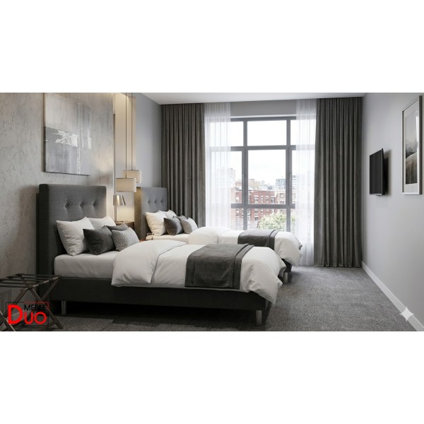 Łóżko Kontynentalne LUXOR PREMIUM 20 Z2 90x200 cm + Materac POCKET PIANKA